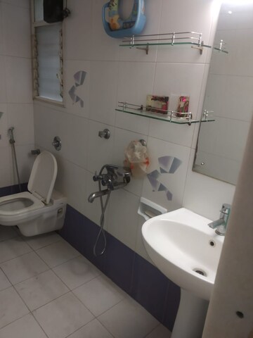 Bathroom in 3 BHK Apartment at Sanskruti Prabhat, Prabhat Road – for Rent