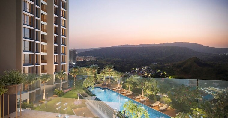 Swimming Pool, satyam-regents-park 2 Bedroom 1000 Sq.Ft. Apartment In Kharghar Navi Mumbai 8618121