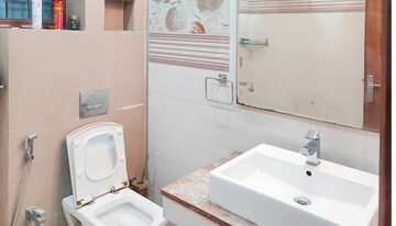 Bathroom in 3 BHK Apartment at Relaxo Apartment, Sector 46 – for Rent