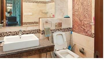 Bathroom in 3 BHK Apartment at Relaxo Apartment, Sector 46 – for Rent