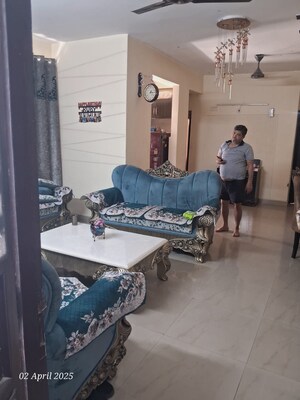 Living Room in 3 BHK Apartment at Keltech Golf Vista, Dundahera – for Sale