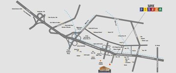  Shop – Map Location View at Saya Piazza, Sector 131 - for Sale