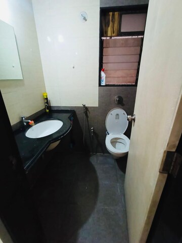 Bathroom in 2 BHK Apartment at Hyde Park CHS, Kharghar – for Rent