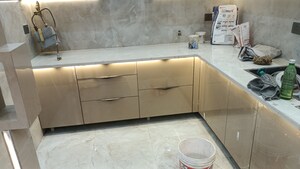 Kitchen in 3 BHK Builder Floor at Gyan Khand I – for Sale