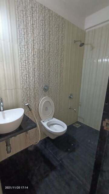 Bathroom in 3 BHK Apartment at Hyde Park CHS, Kharghar – for Rent