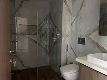 Bathroom in 4 BHK Apartment at Lodha The World Towers World One Tier 2, Worli – for Rent