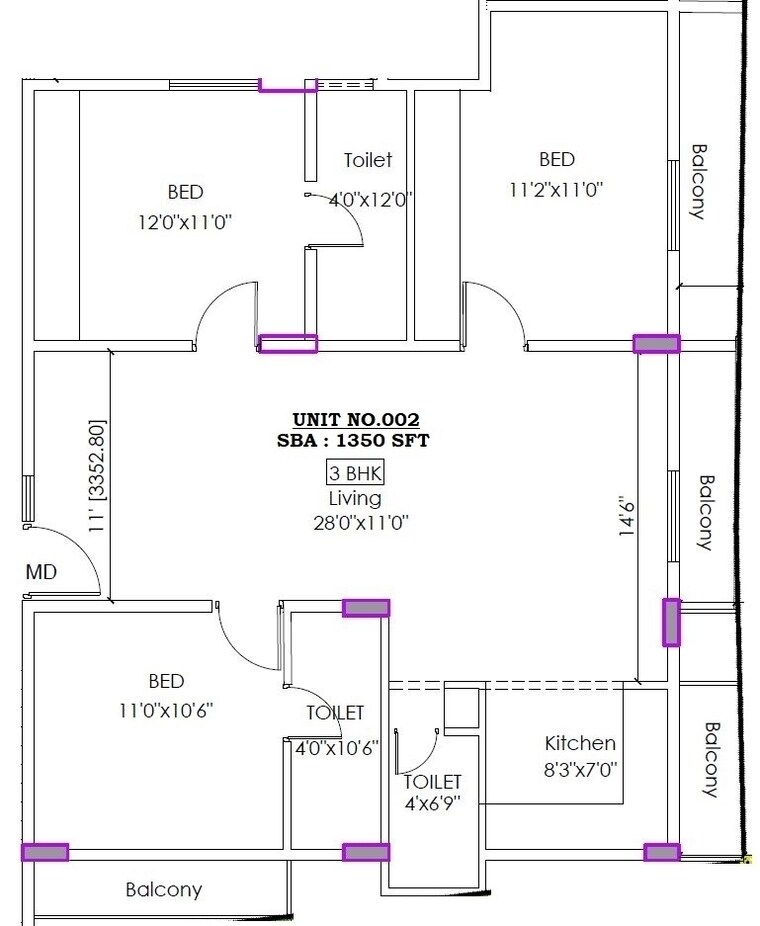 Map Location, sarjapur road 3 Bedroom 6500 Sq.Ft. Apartment In Sarjapur Road Bangalore 8619479