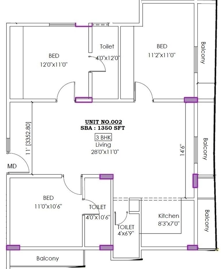 Map Location, sarjapur road 3 Bedroom 6500 Sq.Ft. Apartment In Sarjapur Road Bangalore 8619479