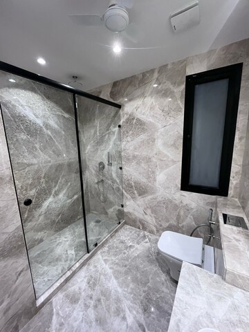 Bathroom in 4 BHK Builder Floor at Ansal Sushant Lok I, Sector 43 – for Rent