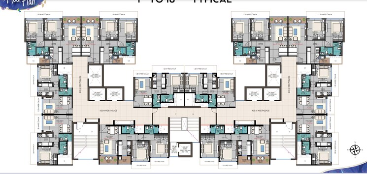 Floor Plan, kandivali west 2 Bedroom 750 Sq.Ft. Apartment In Kandivali West Mumbai 8619803