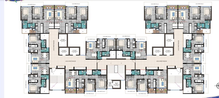 Floor Plan, kandivali west 2 Bedroom 750 Sq.Ft. Apartment In Kandivali West Mumbai 8619803