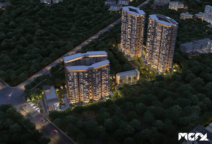 Exterior View, sector 125 3 Bedroom 1980 Sq.Ft. Apartment In Sector 125 Mohali 8620435