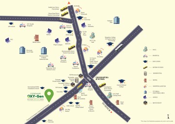 2.5 BHK Apartment – Map Location View at Sparkle Atmos, Chandapura Anekal Road - for Sale