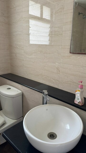 Bathroom in 3 BHK Builder Floor at Paranjape Blue Ridge, Hinjewadi – for Rent