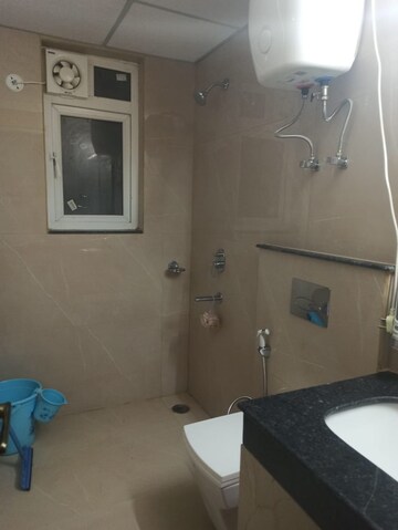 Bathroom in 3 BHK Apartment at Omaxe R2, Gomti Nagar – for Rent