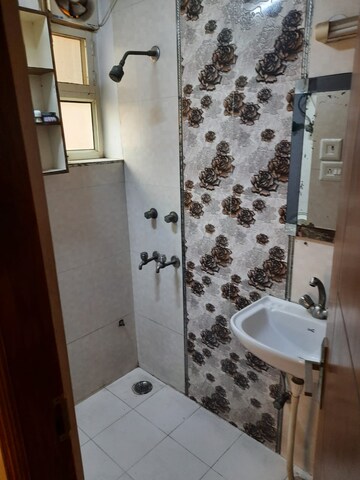 Bathroom in 3 BHK Apartment at Sector 4 Dwarka – for Rent