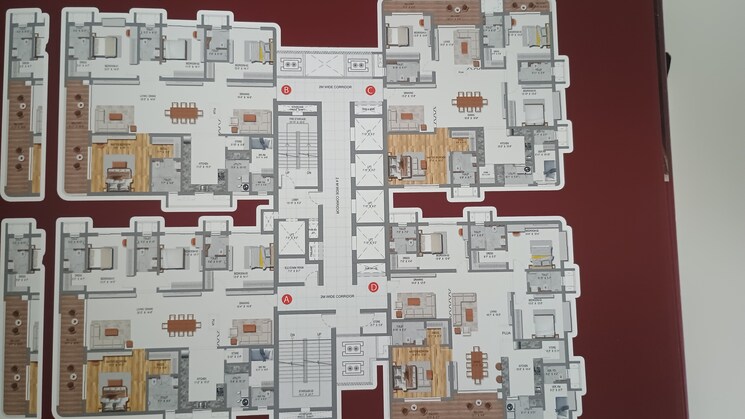 Floor Plan, raghava-cinq 4 Bedroom 3600 Sq.Ft. Apartment In Financial District Hyderabad 8621206