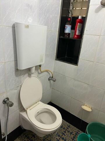 Bathroom in 1 BHK Apartment at Dheeraj Valley, Goregaon East – for Rent