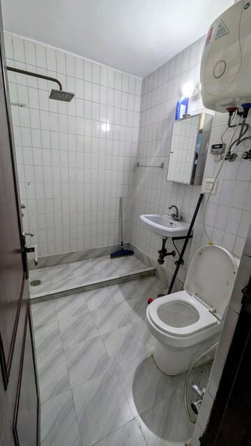 Bathroom in 3 BHK Apartment at Sector 4 Dwarka – for Rent