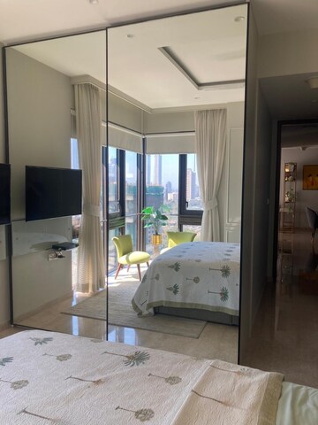 Living Room in 3 BHK Apartment at Lodha The Park, Worli – for Rent