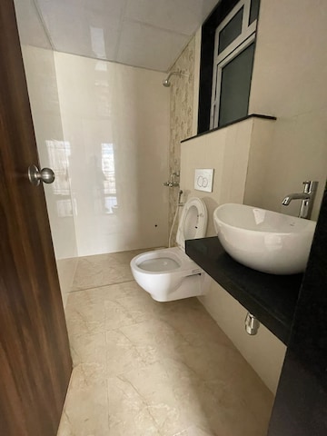 Bathroom in 1 BHK Apartment at JP North Alexa, Mira Road – for Rent