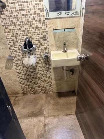 Bathroom in 2 BHK Apartment at Al-Bahr CHS, Mahim – for Rent