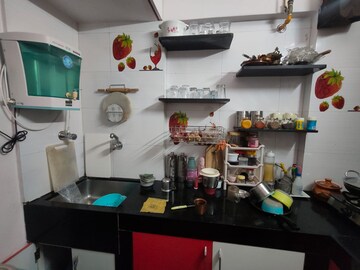 Kitchen in 1 BHK Apartment at Himgiri Lokupvan Phase II CHS Ltd, Vasant Vihar – for Sale