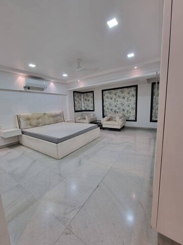 Living Room in 4 BHK Apartment at Juhu Trishul, Juhu – for Rent