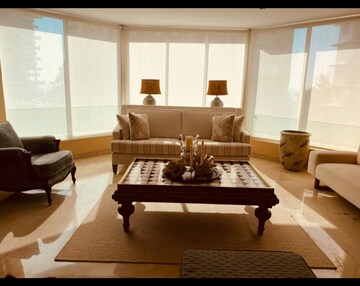 Living Room in 4 BHK Apartment at Raheja Sunkist, Bandra West – for Rent
