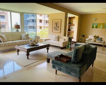 Living Room in 4 BHK Apartment at Raheja Sunkist, Bandra West – for Rent