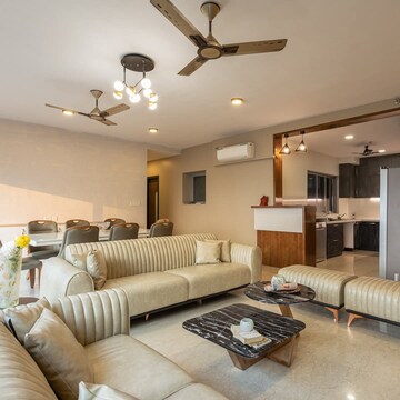 Living Room in 3 BHK Apartment at Rajapushpa Atria, Gachibowli – for Sale