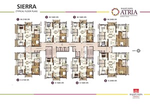 Master Plan in 3 BHK Apartment at Rajapushpa Atria, Gachibowli – for Sale