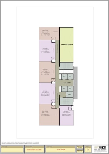 Floor Plan in  Office Space at Nerul – for Sale