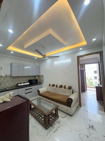 Living Room in 1 BHK Builder Floor at Freedom Fighters Enclave – for Rent