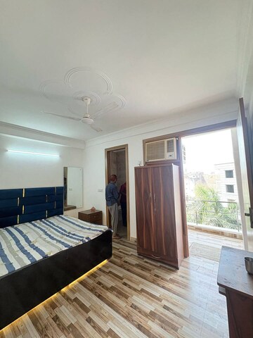 Bedroom in 1 BHK Builder Floor at Freedom Fighters Enclave – for Rent