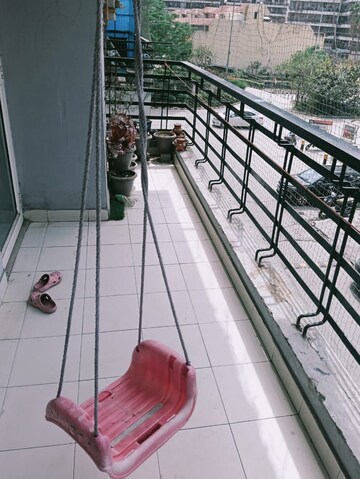 Balcony in 2 BHK Apartment at GH-7 Crossings Republik, Vijay Nagar – for Rent