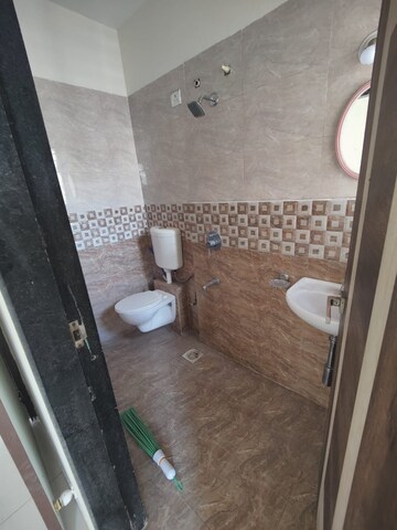 Bathroom in 1 BHK Apartment at Rajaram Sukur Sapphire, Ghodbunder Road – for Sale
