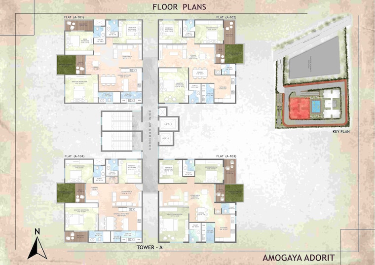 Master Plan, amogaya-adorit 3 Bedroom 1791 Sq.Ft. Apartment In Katamnallur Bangalore 8623185
