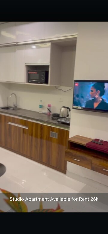 Kitchen in Studio Apartment at Supertech North Eye, Sector 74 – for Rent