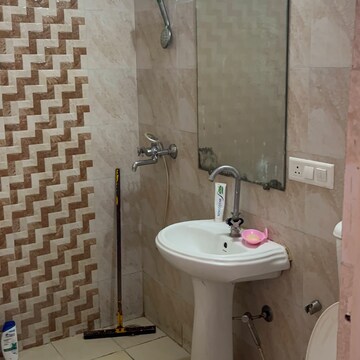 Bathroom in 2 BHK Apartment at Gaur Atulyam, Omicron I Greater Noida – for Rent