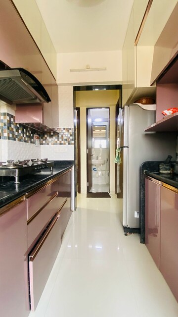 Kitchen in 1.5 BHK Apartment at Neel Sidhi Infinity, New Panvel – for Rent