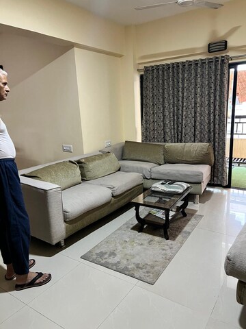 Living Room in 3 BHK Apartment at Vishwanath Ishaan 2, Satellite – for Rent