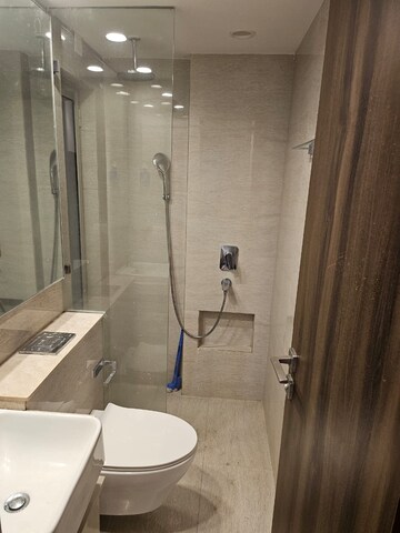 Bathroom in 1 BHK Apartment at Hiranandani Regent Hill, Powai – for Rent