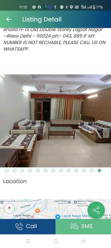 2 BHK Independent House For Rent in Lajpat Nagar 4