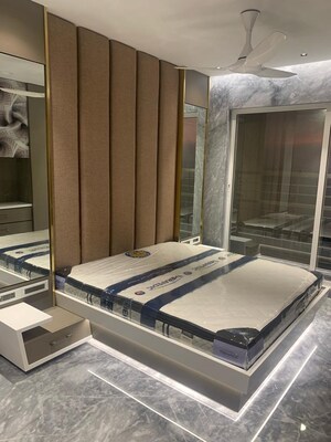 Bedroom in 3 BHK Apartment at Satyam Imperial Heights, Ghansoli – for Sale