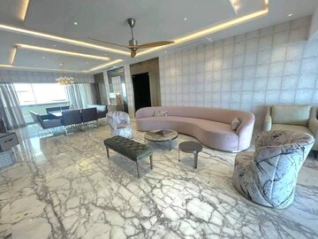 Living Room in 4 BHK Apartment at K Hemani Bay View, Andheri West – for Sale