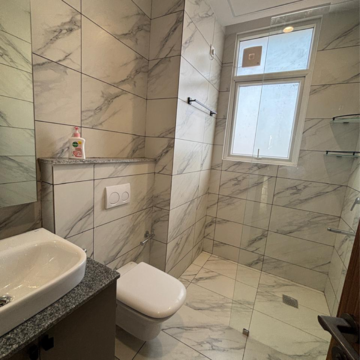 Bathroom in 3 BHK Apartment at Conscient Hines Elevate, Sector 59 – for Rent