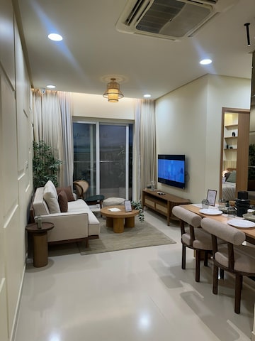 Living Room in 2 BHK Apartment at Kanakia Beverly Heights, Bhayandar East – for Sale