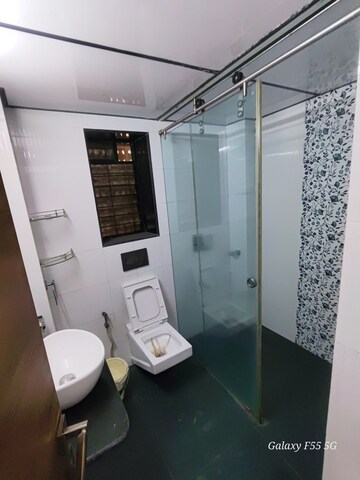 Bathroom in 3 BHK Apartment at Suyog CHS Andheri, Andheri West – for Rent