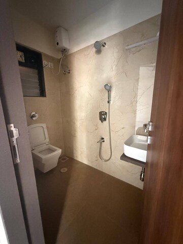 Bathroom in 2 BHK Apartment at Chaitanya Anand Lunkhod CHSL, Andheri West – for Rent